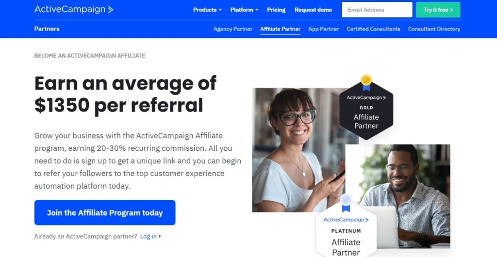 Active Campaign Recurring Affiliate Programs