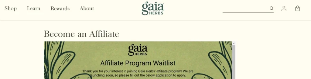 Gaia Herbs Health and Wellness Affiliate Programs