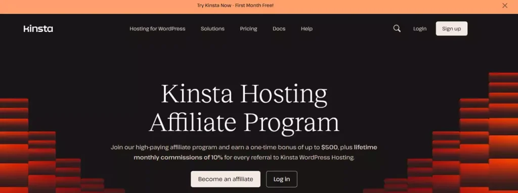 Kinsta Recurring Affiliate Programs