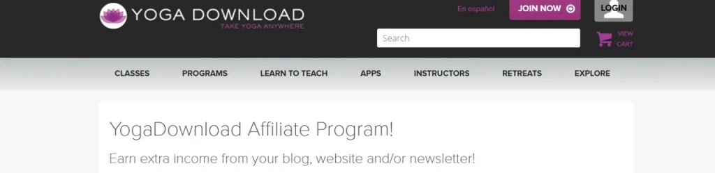 Yoga Download Health and Wellness Affiliate Programs