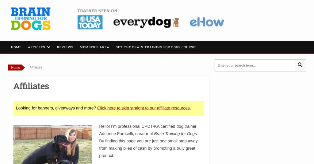 Brain Training Pet Affiliate Programs