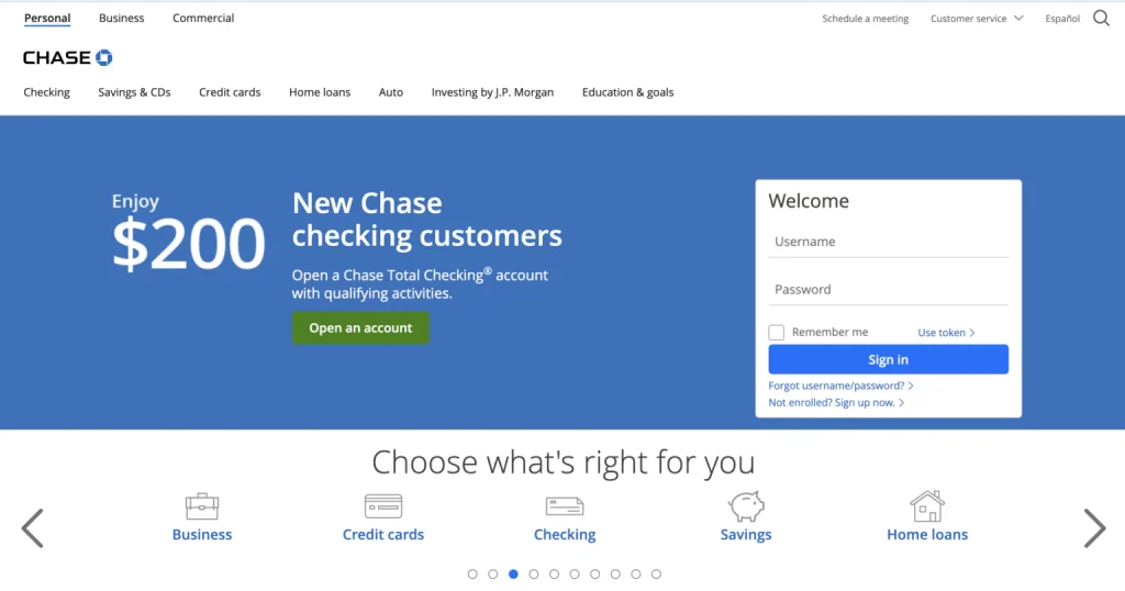 Chase Programas de Afiliados de Tarjetas de Crédito