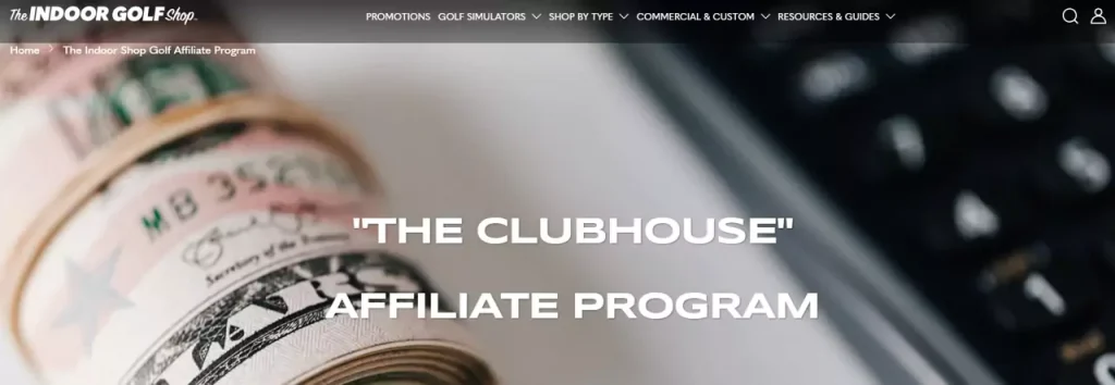 Indoor Golf Shop Golf Affiliate Programs
