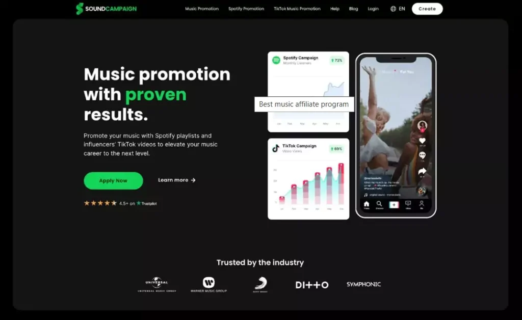 Sound Campaign Programas de Afiliados de Música