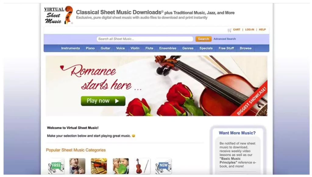Virtual Sheet Music Programas de Afiliados de Música