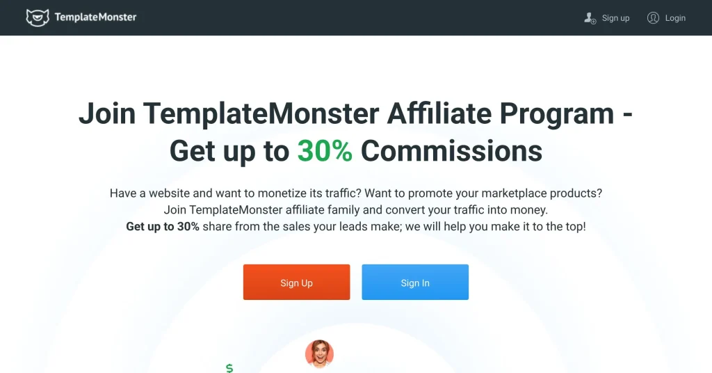 Template Monster Programas de Afiliados para Principiantes Sin un Sitio Web