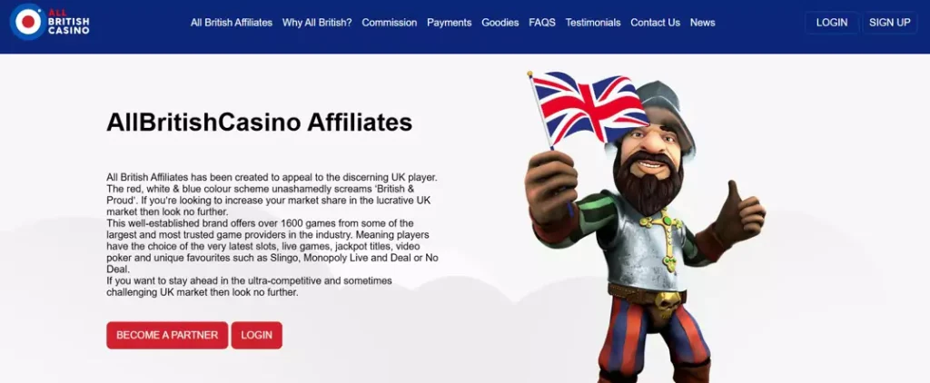 All British Programas de Afiliados de Casinos