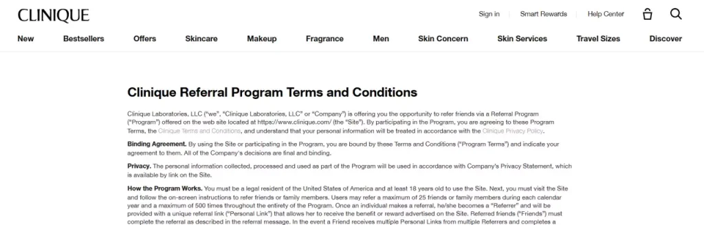 Clinique Programas de Afiliados de Belleza