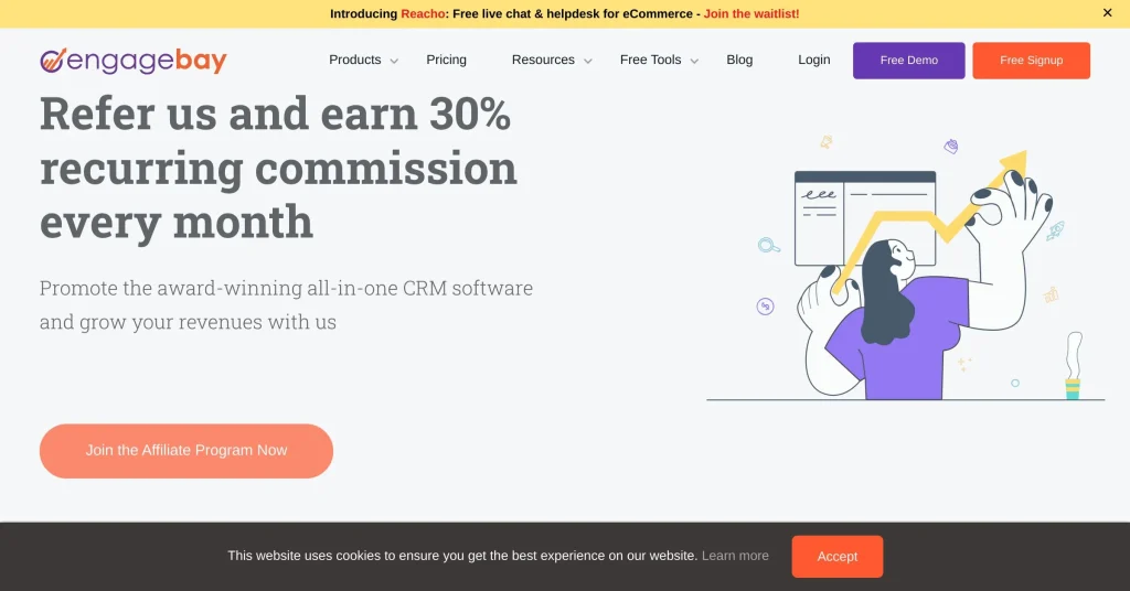 Engage Bay Programas de Afiliados para Principiantes Sin un Sitio Web