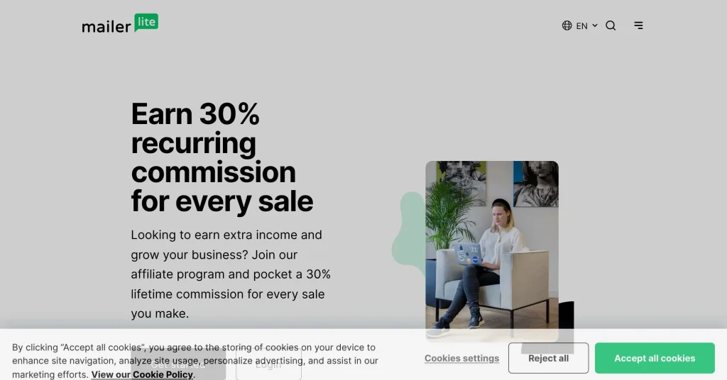 Mailer Lite Programas de Afiliados para Principiantes Sin un Sitio Web