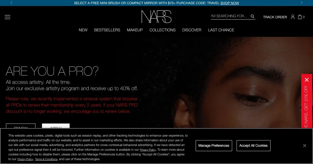 Nars Cosmetics Programas de Afiliados de Belleza