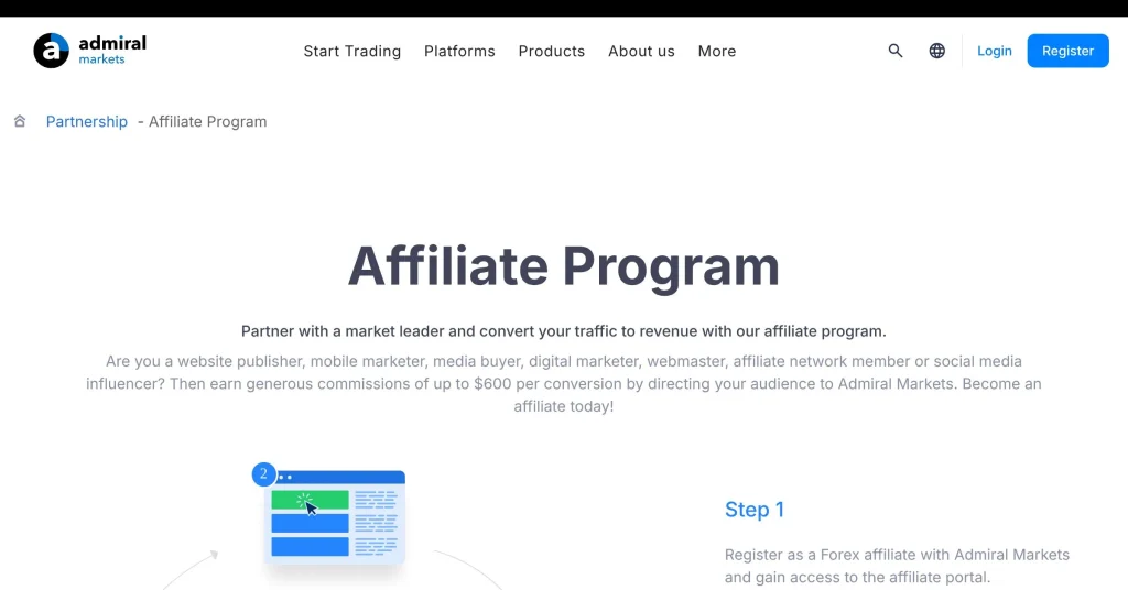 Admiral Markets Programas de Afiliados de Trading