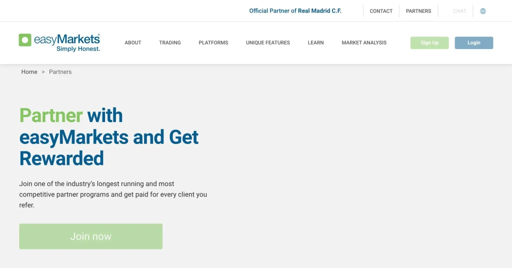 Easy Markets Programas de Afiliados de Trading