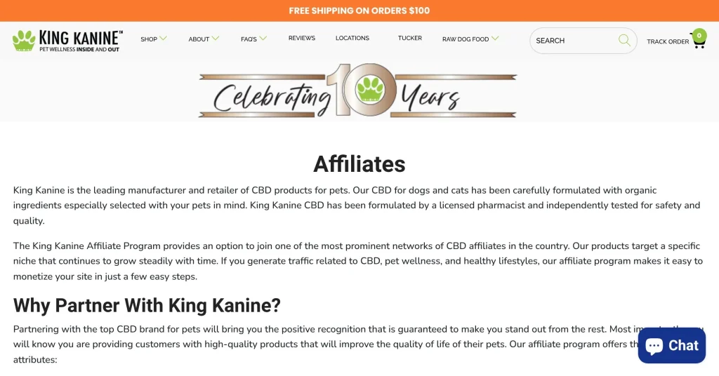 King Kanine Programas de Afiliados de Perros