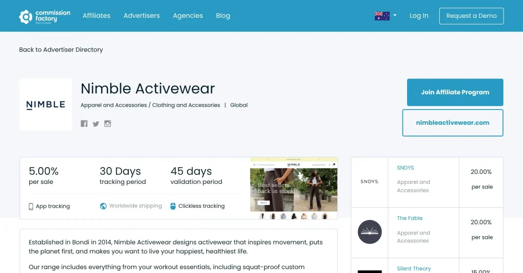 Nimble Programas de Afiliados Deportivos