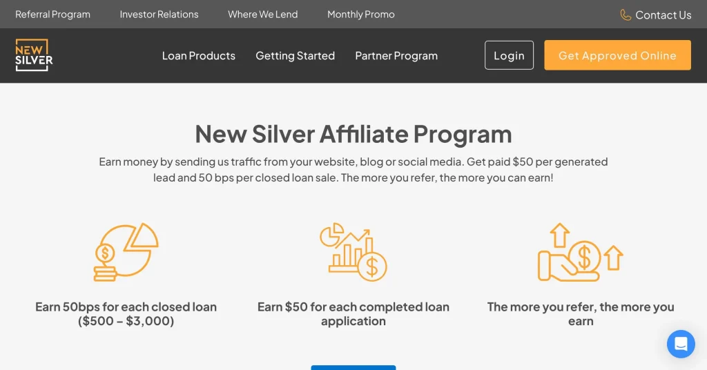 Newsilver Loan Affiliate Programs