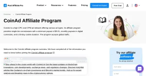 CoinAd Crypto Ad Networks