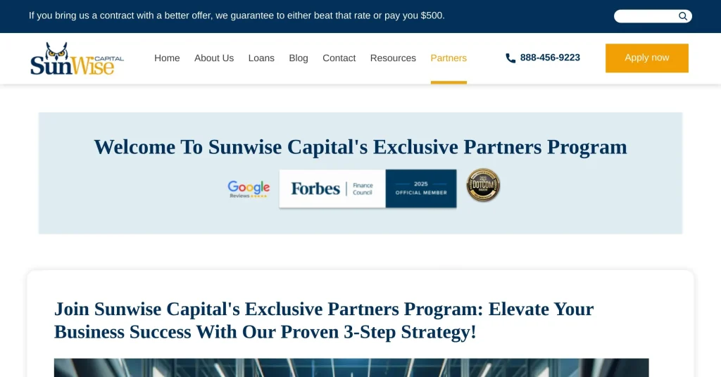 Sunwise Loan Affiliate Programs