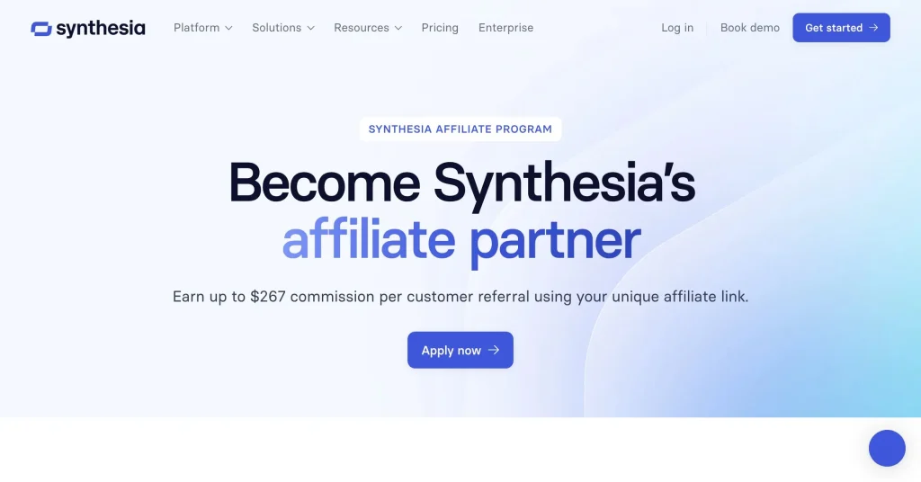 Synthesia Mejores Programas de Afiliados de IA