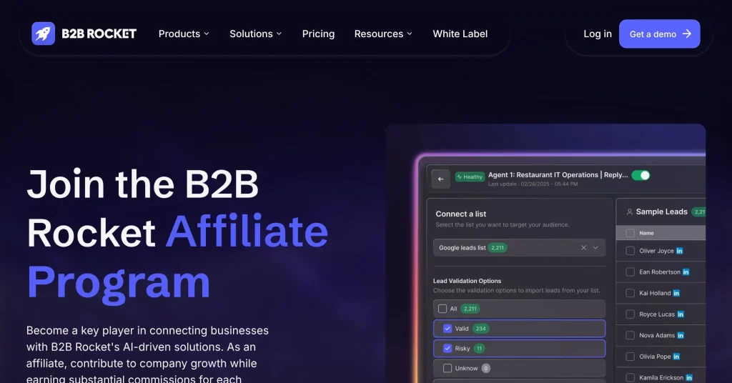 Rocket Mejores programas de afiliados B2B