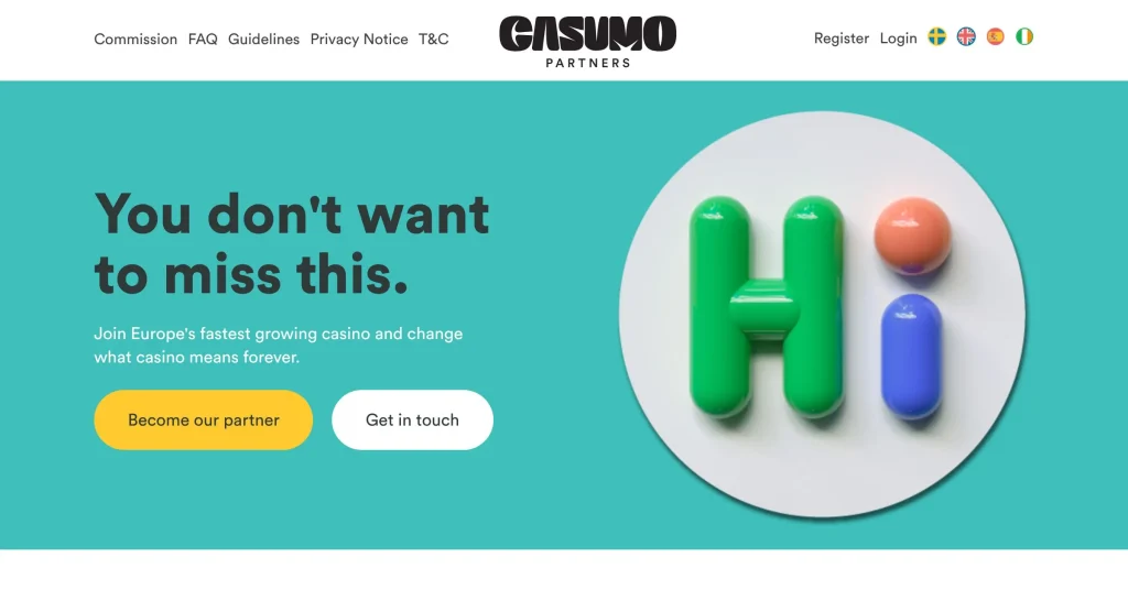 Casumo Programas de Afiliados de iGaming