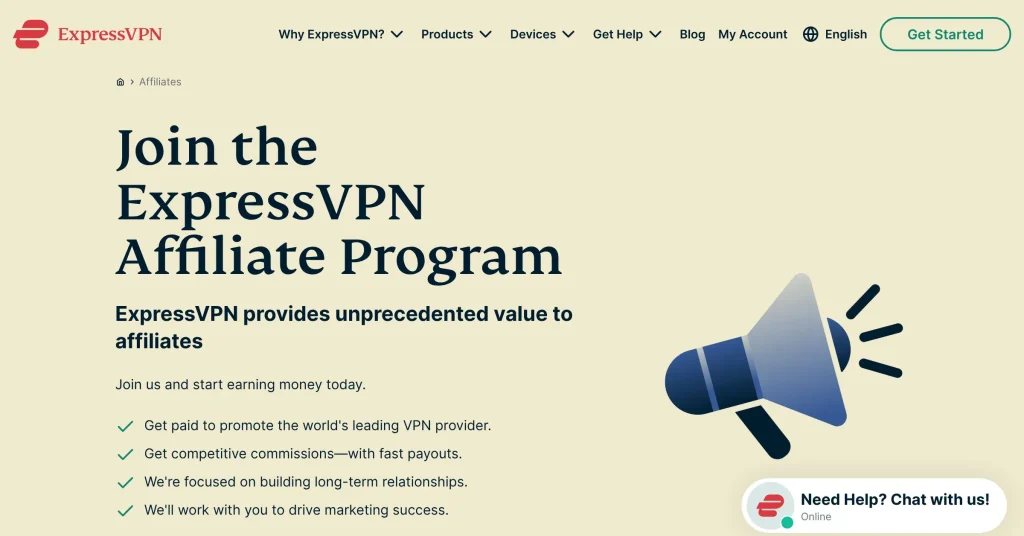ExpressVPN Affiliate Programs for Streamers