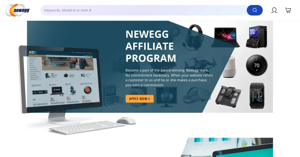 Newegg Affiliate Programs for Streamers