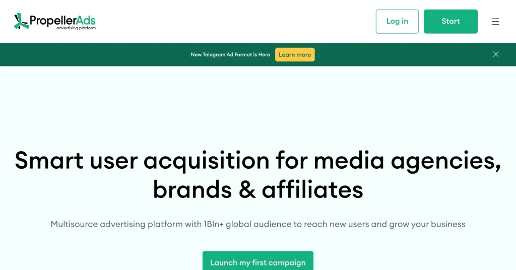 Propeller Ads Self Serve Advertising Platforms