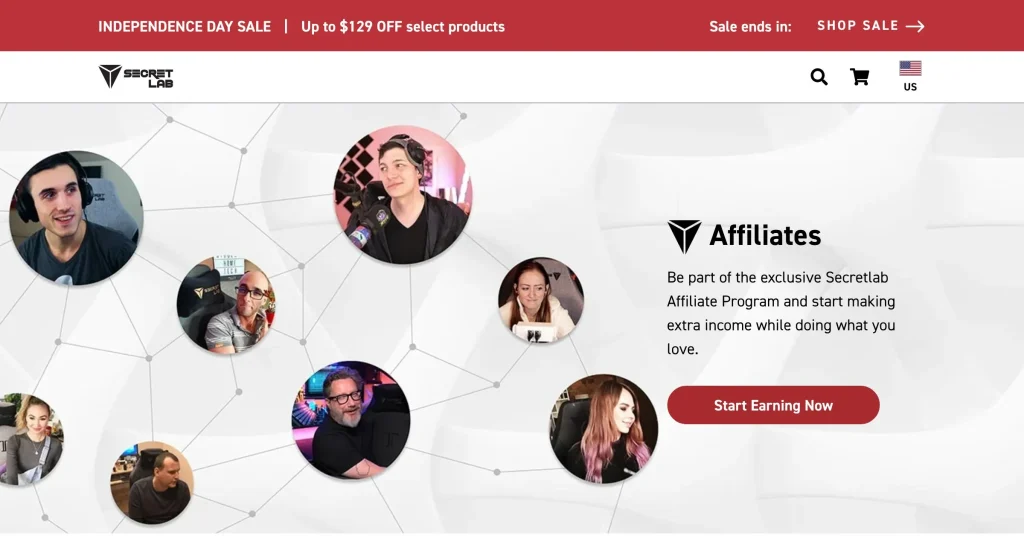 Secretlab Affiliate Programs for Streamers