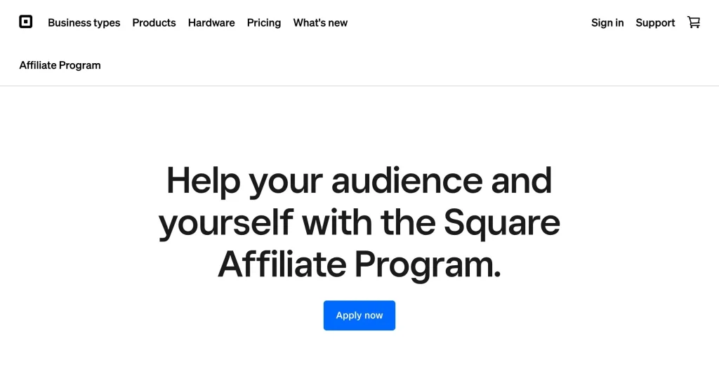 Square Mejores programas de afiliados B2B 