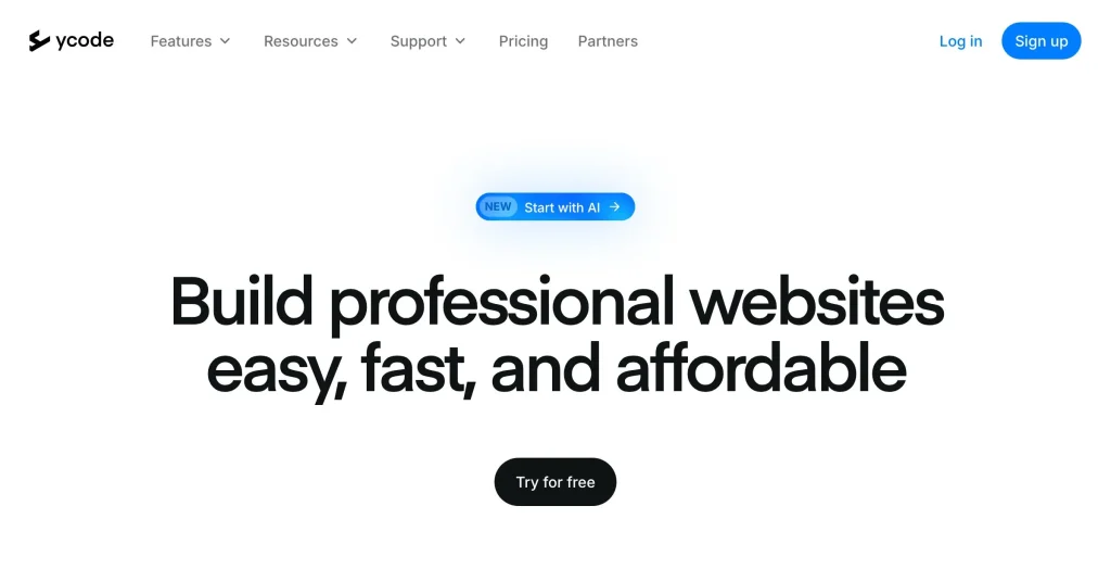 Ycode best website builder for affiliate marketing